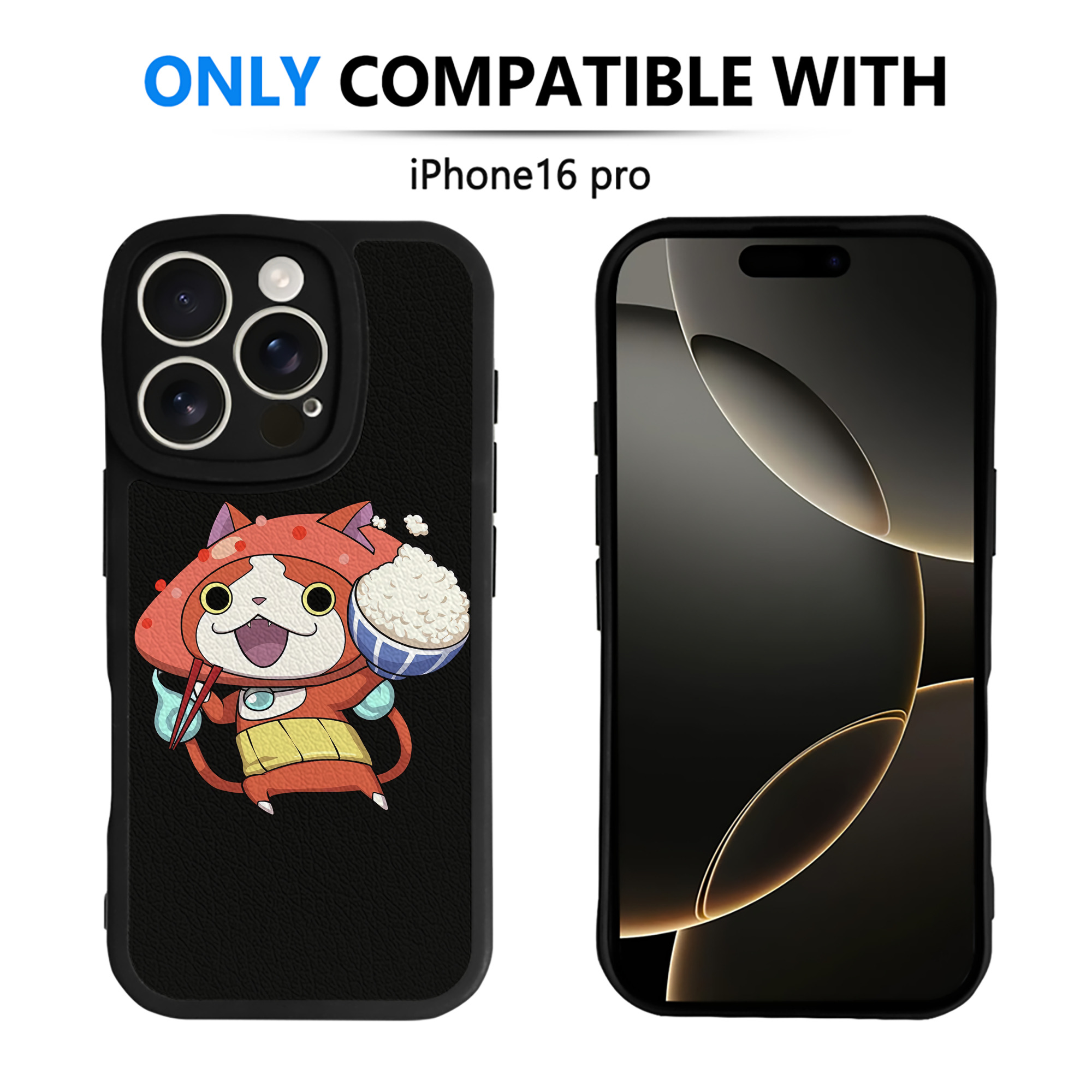 （画像用） 妖怪ウォッチ Yo-kai Watch 【iPhone 16シリーズ対応】シリコンスマホケース（レザー調） 材質：シリコン